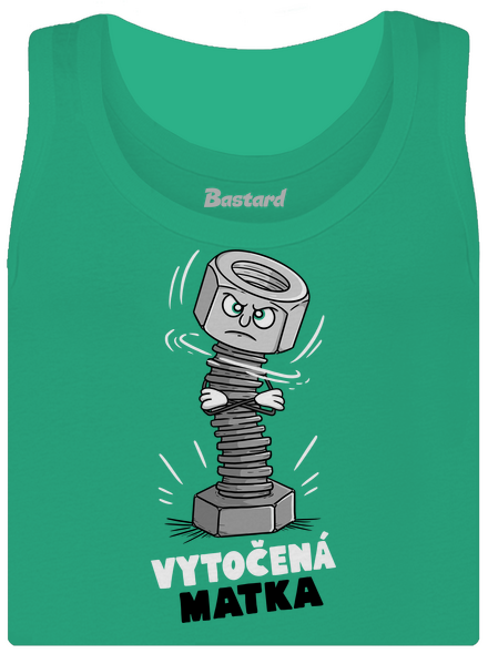 Vytočená matka dámske tielko klasické Mint Mal