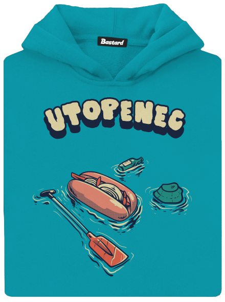 Utopenec detská mikina klokanka Hawaiian Blue
