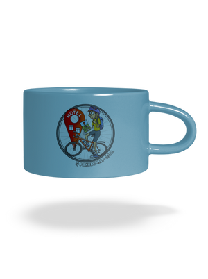 Cyklistický horoskop: Panna hrnček makronka Blue Macaron