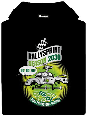 Rallysprint 2030 pánska mikina klokanka Black