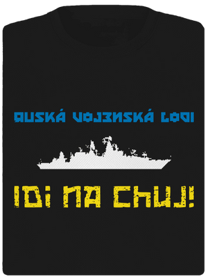 Ukrajina - Lodi idi na chuj dámske športové tričko Black