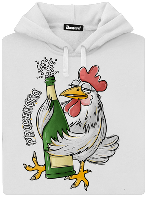 Prosekoko dámska mikina klokanka White