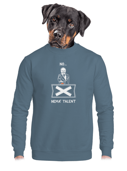 Cimrman: Nemá talent unisex mikina bez kapucne Nordic Blue