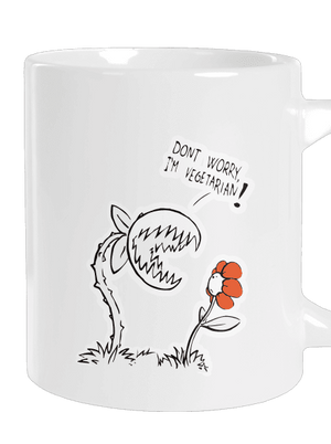 Vegetarián veľký hrnček White