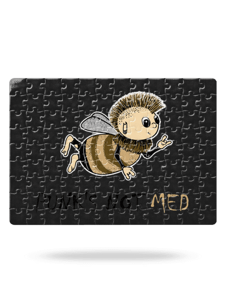 Punks Not Med puzzle White
