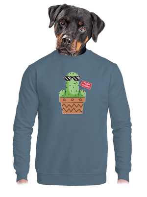 Pozor pichám unisex mikina bez kapucne Nordic Blue