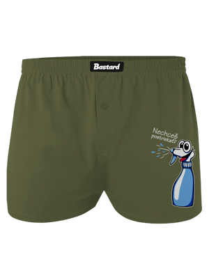 Orchidea a rozprašovač pánske trenky Khaki