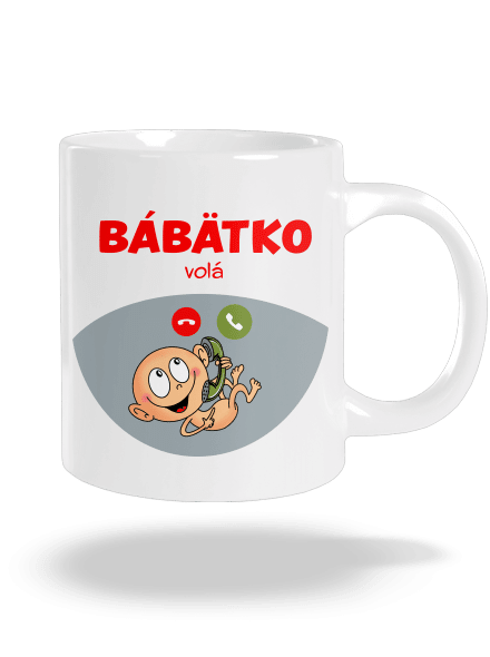 Bábätko volá veľký hrnček White