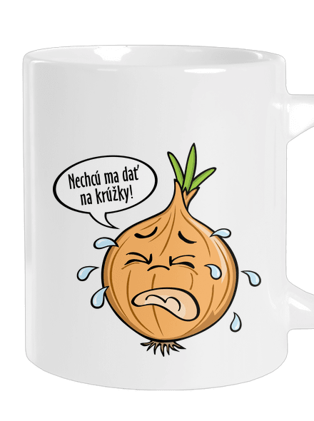 Cibuľa na krúžky veľký hrnček White