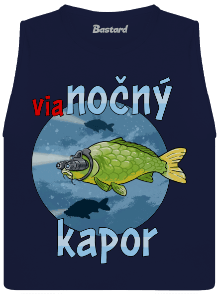 Vianočný kapor dámske tielko voľné Navy