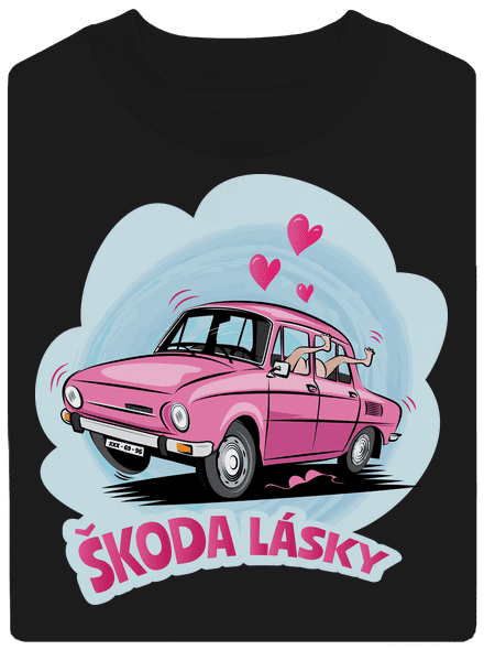 Škoda lásky unisex mikina bez kapucne Black