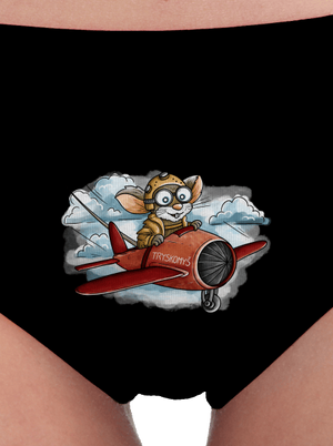 Tryskomyš dámske nohavičky Black