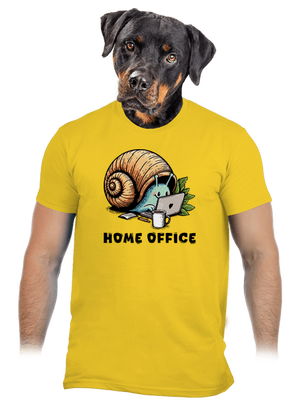 Slimákov home office pánske tričko Gold