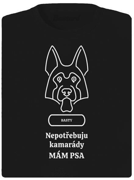 Nemôžem, mám psa dámske športové tričko Black