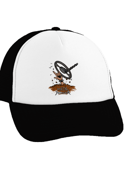 Metal detector šiltovka truckerka Black cap