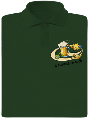 A predsa sa točí! pánska polokošeľa Bottle Green Mal