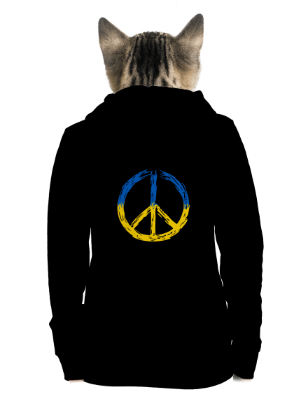 Ukrajina - Peace dámska mikina na zips Black