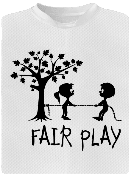 Fair play detské športové tričko White