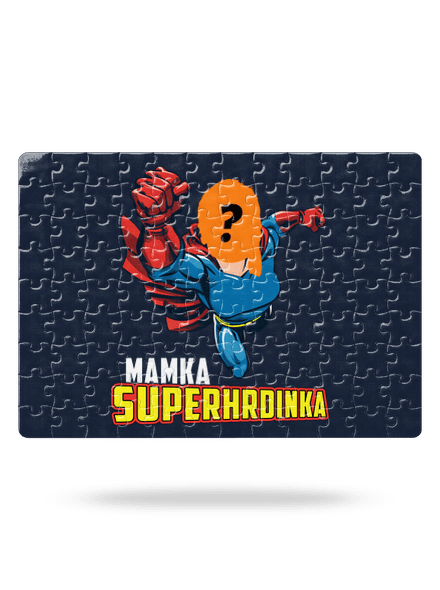 Mamka superhrdinka puzzle White