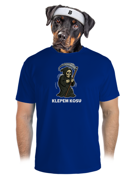 Klepem kosu pánske športové tričko Royal Blue Mal