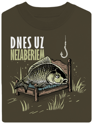 Dnes už nezaberiem unisex mikina bez kapucne Urban Khaki