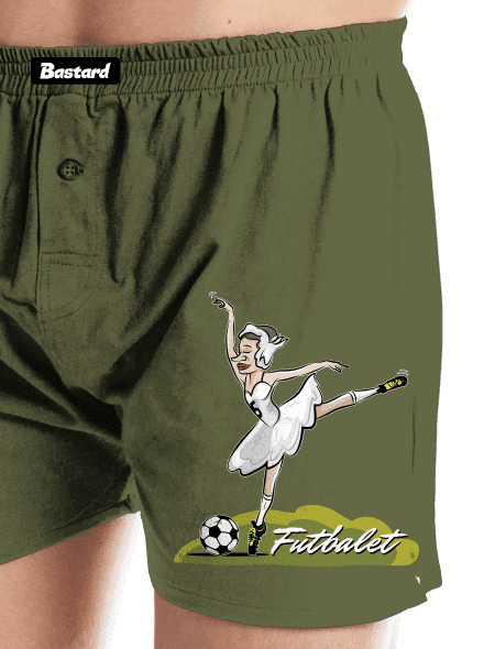 Futbalet pánske trenky Khaki
