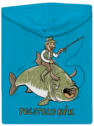 Tolstolobýk dámska mikina na zips Blue Atol