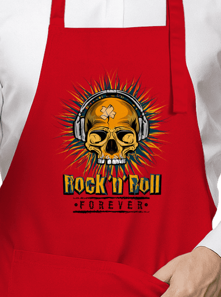 Rock'n'Roll forever zástera Red