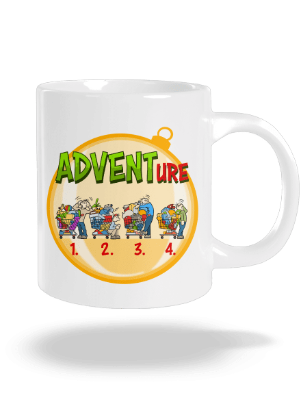 Adventure veľký hrnček White