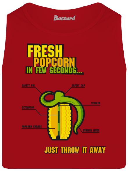 Popcorn grenade pánske tielko Red