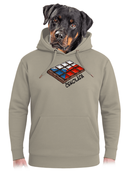 Čekoláda unisex mikina premium Pastel Macchiato