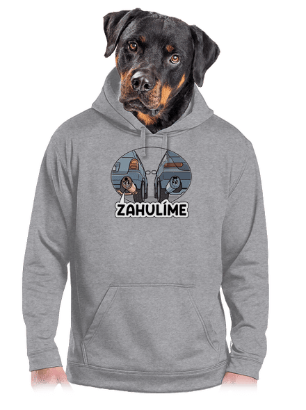Zahulíme pánska mikina klokanka Light Melange