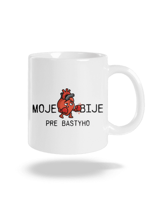 Moje srdce bije klasický hrnček White