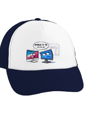 Mac vs. Windows šiltovka truckerka French Navy cap