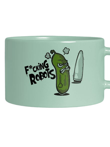 Fucking Robots hrnček makronka Mint Macaron