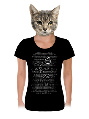 Matematik dámske tričko Black