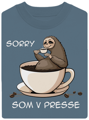 V presse unisex mikina bez kapucne Nordic Blue