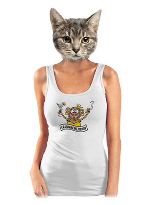 Kráľovná mejdanov dámske tielko klasické White