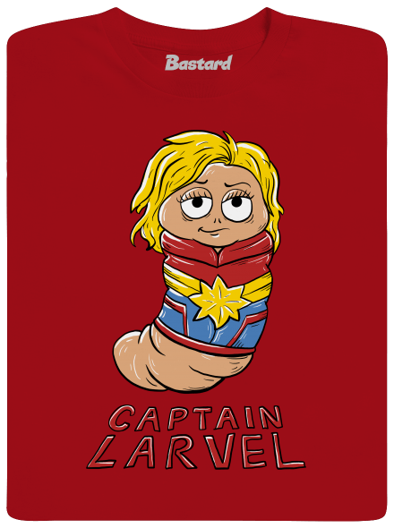 Captain Larvel pánske dlhý rukáv Red