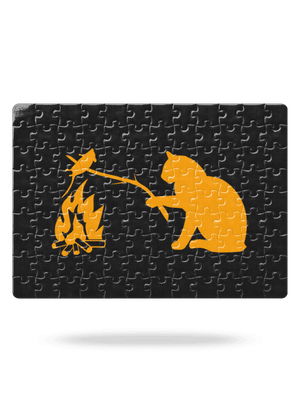 Mačka a myš puzzle White