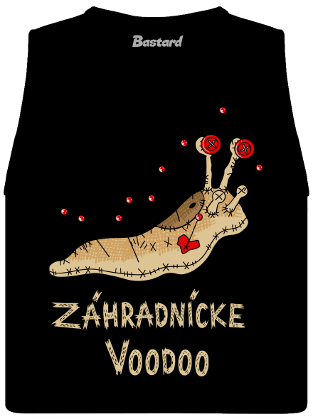 Záhradnícke voodoo dámske tielko voľné Black