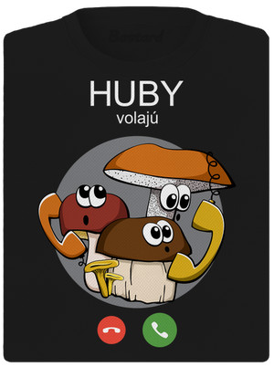 Huby volajú dámske športové tričko Black