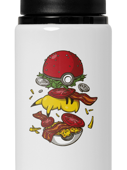 Pokémon burger flaša na vodu White