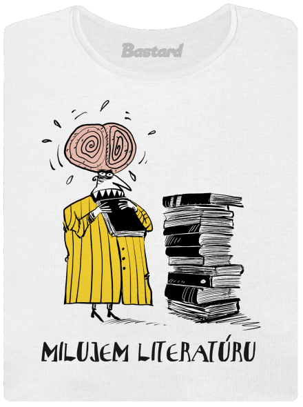 Milujem literatúru dámske tričko White