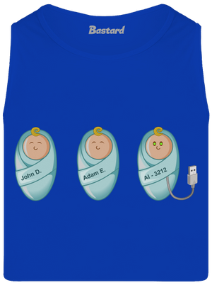 AI baby pánske tielko Royal Blue