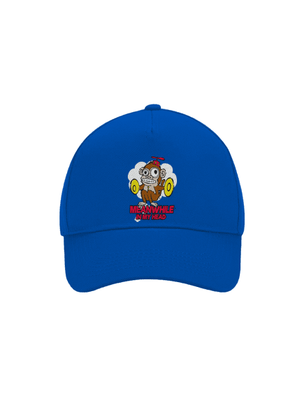 Monkey in my head šiltovka baseballka Bright Royal