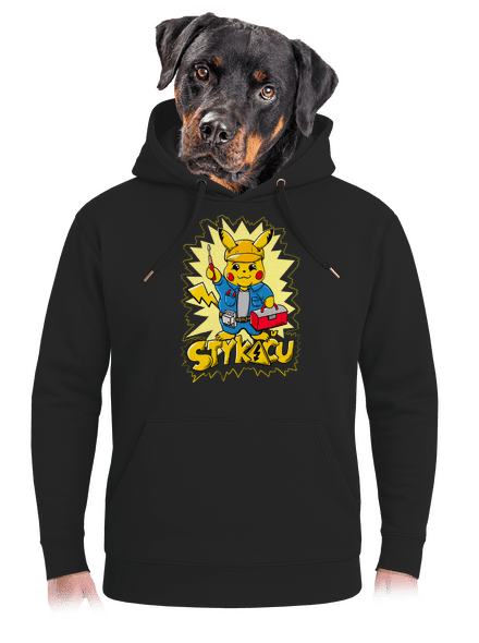 Stykaču unisex mikina premium Dark Black