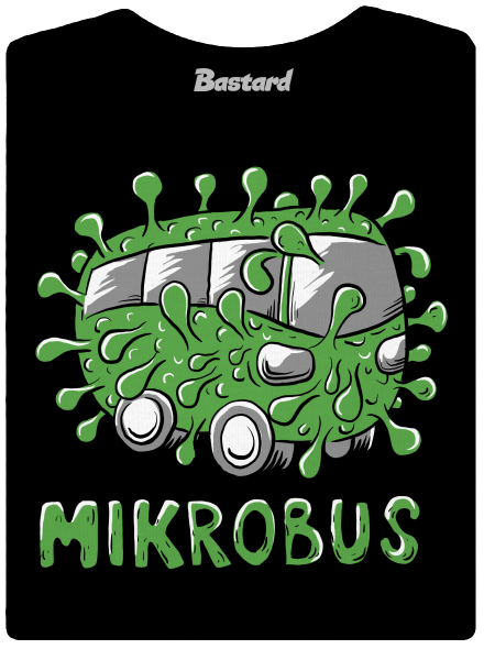 Mikrobus dámske tričko Black