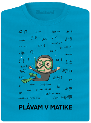 Plávam v matike dámske športové tričko Blue Atol