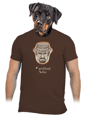 Perníčkový tatko a Perníček pánske tričko Brown